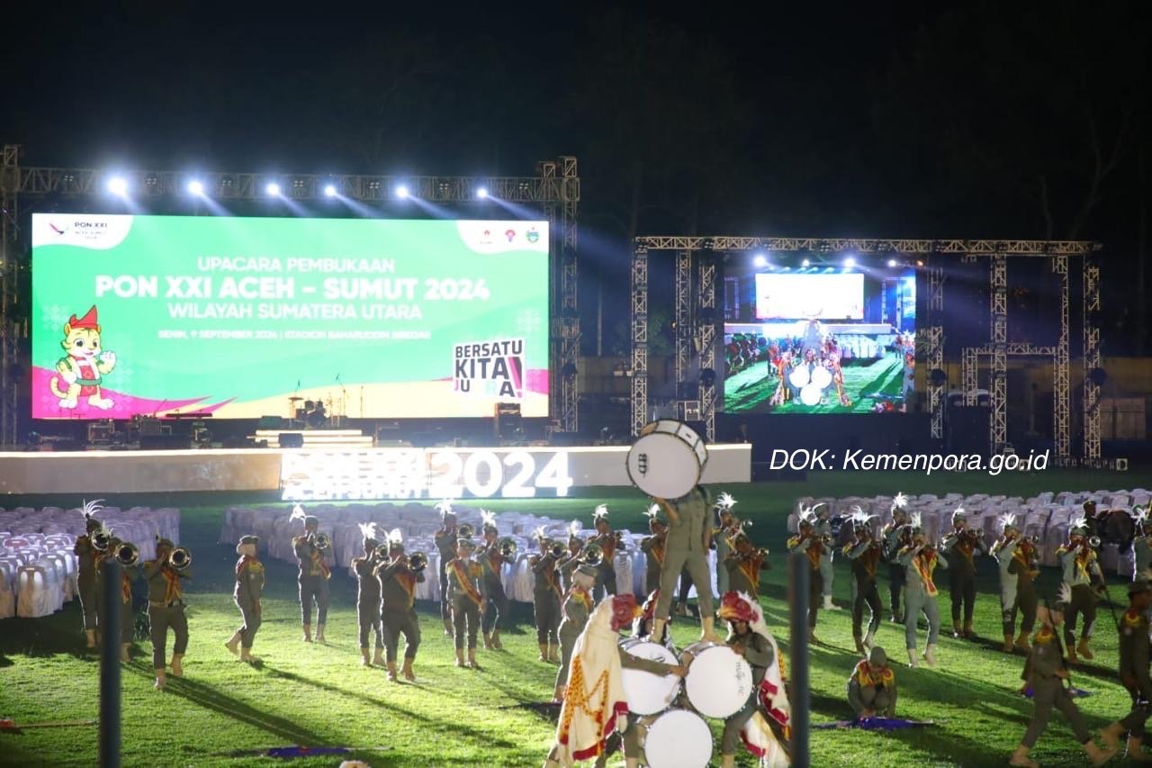 Masyarakat Sumut Juga Rayakan Pembukaan PON XXI