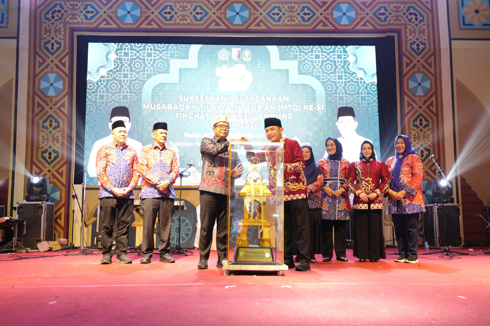 Kota Bandarlampung Raih Juara Umum MTQ Tingkat Provinsi Lampung