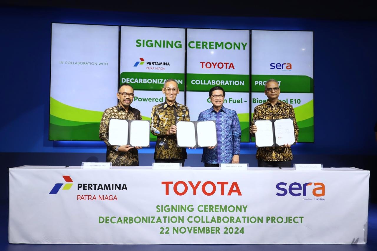 Toyota, Pertamina Patra Niaga, TRAC Kerjasama Penggunaan New Renewable Energy